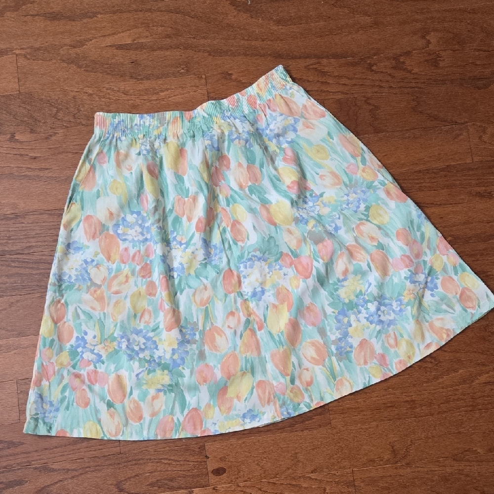 Vintage Alfred Dunner Floral Pastel Women's Skirt